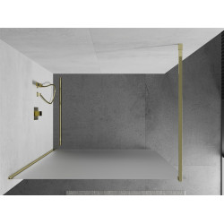 Mexen Kioto Walk-In Zuhanyfal 70 x 200 cm,   szatén  8 mm,  arany  - 800-070-101-50-3 Walk-In Zuhanyfal