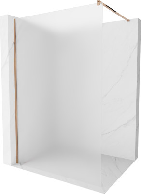 Mexen Kioto Walk-In Zuhanyfal 80 x 200 cm,   szatén  8 mm,  rózsa arany - 800-080-101-60-3 Walk-In Zuhanyfal