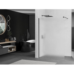 Mexen Kioto Walk-In Zuhanyfal 100 x 200 cm,   szatén  8 mm,  fekete  - 800-100-101-70-3 Walk-In Zuhanyfal Walk-In Zuhanyfal 406594 Mexen