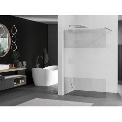 Mexen Kioto Walk-In Zuhanyfal 90 x 200 cm,  átlátszó üveg/ szatén  8 mm, króm - 800-090-101-01-3 Walk-In Zuhanyfal Walk-In Zuhanyfal 406594 Mexen