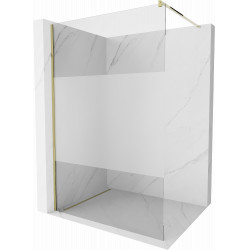 Mexen Kioto Walk-In Zuhanyfal 70 x 200 cm,  átlátszó üveg/ szatén  8 mm,  arany  - 800-070-101-50-3 Walk-In Zuhanyfal Walk-In Zuhanyfal 406594 Mexen