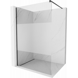 Mexen Kioto Walk-In Zuhanyfal 80 x 200 cm,  átlátszó üveg/ szatén  8 mm,  fekete  - 800-080-101-70-3 Walk-In Zuhanyfal Walk-In Zuhanyfal 406594 Mexen