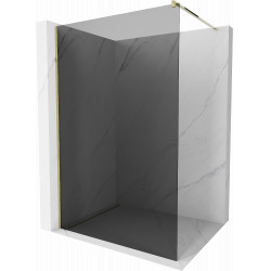 Mexen Kioto Walk-In Zuhanyfal 120 x 200 cm, grafit 8 mm,  arany  - 800-120-101-50-4 Walk-In Zuhanyfal Walk-In Zuhanyfal 406594 Mexen