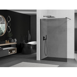 Mexen Kioto Walk-In Zuhanyfal 70 x 200 cm, grafit 8 mm,  fekete  - 800-070-101-70-4 Walk-In Zuhanyfal Walk-In Zuhanyfal 406594 Mexen