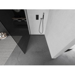 Mexen Kioto Walk-In Zuhanyfal 80 x 200 cm, grafit 8 mm,  fekete  - 800-080-101-70-4 Walk-In Zuhanyfal