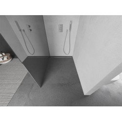 Mexen Kioto Walk-In Zuhanyfal 80 x 200 cm,  tükör üveg   8 mm, króm - 800-080-101-01-5 Walk-In Zuhanyfal