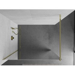 Mexen Kioto Walk-In Zuhanyfal 90 x 200 cm,  tükör üveg   8 mm,  arany  - 800-090-101-50-5 Walk-In Zuhanyfal