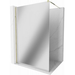 Mexen Kioto Walk-In Zuhanyfal 90 x 200 cm,  tükör üveg   8 mm,  arany  - 800-090-101-50-5 Walk-In Zuhanyfal Walk-In Zuhanyfal 406594 Mexen