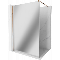 Mexen Kioto Walk-In Zuhanyfal 100 x 200 cm,  tükör üveg   8 mm,  rózsa arany - 800-100-101-60-5 Walk-In Zuhanyfal Walk-In Zuhanyfal 406594 Mexen