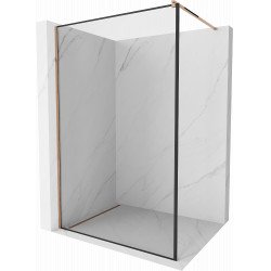 Mexen Kioto Walk-In Zuhanyfal 50 x 200 cm,  átlátszó üveg/ fekete    8 mm,  rózsa arany - 800-050-101-60-7 Walk-In Zuhanyfal Walk-In Zuhanyfal 406594 Mexen