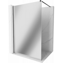 Mexen Kioto Walk-In Zuhanyfal 130 x 200 cm,  tükör üveg   8 mm,  fekete  - 800-130-101-70-5 Walk-In Zuhanyfal Walk-In Zuhanyfal 406594 Mexen