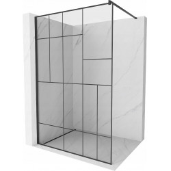 Mexen Kioto Walk-In Zuhanyfal 80 x 200 cm,  átlátszó üveg/ fekete    8 mm,  fekete  - 800-080-101-70-7 Walk-In Zuhanyfal Walk-In Zuhanyfal 406594 Mexen