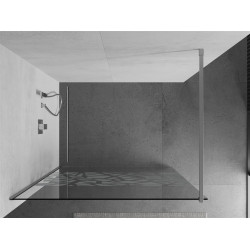 Mexen Kioto Walk-In Zuhanyfal 90 x 200 cm,  átlátszó üveg/fehér   8 mm, króm - 800-090-101-01-8 Walk-In Zuhanyfal