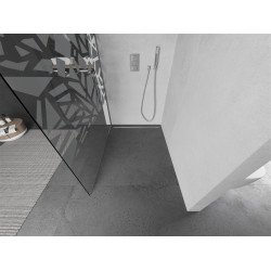 Mexen Kioto Walk-In Zuhanyfal 90 x 200 cm,  átlátszó üveg/fehér   8 mm, króm - 800-090-101-01-8 Walk-In Zuhanyfal