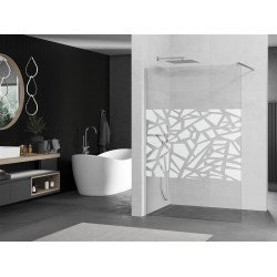 Mexen Kioto Walk-In Zuhanyfal 90 x 200 cm,  átlátszó üveg/fehér   8 mm, króm - 800-090-101-01-8 Walk-In Zuhanyfal Walk-In Zuhanyfal 406594 Mexen