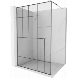 Mexen Kioto Walk-In Zuhanyfal 90 x 200 cm,  átlátszó üveg/ fekete    8 mm, króm - 800-090-101-01-7 Walk-In Zuhanyfal Walk-In Zuhanyfal 406594 Mexen