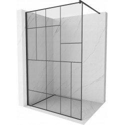 Mexen Kioto Walk-In Zuhanyfal 70 x 200 cm,  átlátszó üveg/ fekete    8 mm,  fekete  - 800-070-101-70-7 Walk-In Zuhanyfal Walk-In Zuhanyfal 406594 Mexen