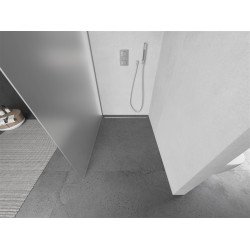 Mexen Kioto Walk-In Zuhanyfal 140 x 200 cm,   szatén  8 mm, króm - 800-140-101-01-3 Walk-In Zuhanyfal