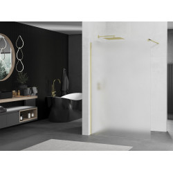 Mexen Kioto Walk-In Zuhanyfal 140 x 200 cm,   szatén  8 mm,  arany  - 800-140-101-50-3 Walk-In Zuhanyfal Walk-In Zuhanyfal 406594 Mexen