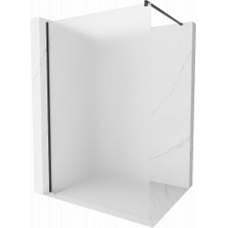Mexen Kioto Walk-In Zuhanyfal 140 x 200 cm,   szatén  8 mm,  fekete  - 800-140-101-70-3 Walk-In Zuhanyfal Walk-In Zuhanyfal 406594 Mexen