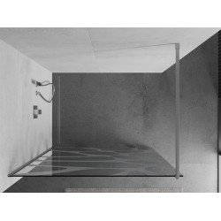 Mexen Kioto Walk-In Zuhanyfal 90 x 200 cm,  átlátszó üveg/fehér   8 mm, króm - 800-090-101-01-9 Walk-In Zuhanyfal