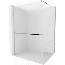 Mexen Kioto+ Walk-In Zuhanyfal    törölközö  tartóval  70 x 200 cm,   szatén  8 mm, króm - 800-070-121-01-3 Walk-In Zuhanyfal Walk-In Zuhanyfal 406594 Mexen