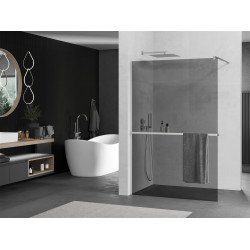 Mexen Kioto+ Walk-In Zuhanyfal    törölközö  tartóval  70 x 200 cm, grafit 8 mm, króm - 800-070-121-01-4 Walk-In Zuhanyfal Walk-In Zuhanyfal 406594 Mexen