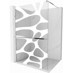 Mexen Kioto+ Walk-In Zuhanyfal    törölközö  tartóval  90 x 200 cm,  fehér    8 mm, króm - 800-090-121-01-9 Walk-In Zuhanyfal Walk-In Zuhanyfal 406594 Mexen