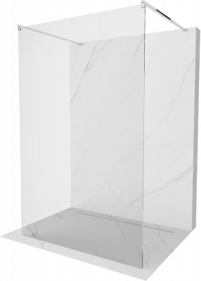 Mexen Kioto Walk-In Zuhanyfal    szabadonálló  100 x 200 cm,  átlátszó üveg 8 mm, króm - 800-100-002-01-0 Walk-In Zuhanyfal