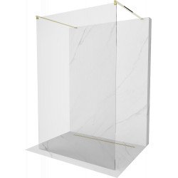 Mexen Kioto Walk-In Zuhanyfal    szabadonálló  150 x 200 cm,  átlátszó üveg 8 mm,  arany  - 800-150-002-50-0 Walk-In Zuhanyfal Walk-In Zuhanyfal 406594 Mexen