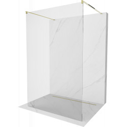 Mexen Kioto Walk-In Zuhanyfal    szabadonálló  160 x 200 cm,  átlátszó üveg 8 mm,  arany  - 800-160-002-50-0 Walk-In Zuhanyfal Walk-In Zuhanyfal 406594 Mexen
