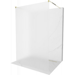 Mexen Kioto Walk-In Zuhanyfal    szabadonálló  110 x 200 cm,   szatén  8 mm,  arany  - 800-110-002-50-3 Walk-In Zuhanyfal Walk-In Zuhanyfal 406594 Mexen