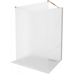 Mexen Kioto Walk-In Zuhanyfal    szabadonálló  100 x 200 cm,   szatén  8 mm,  rózsa arany - 800-100-002-60-3 Walk-In Zuhanyfal Walk-In Zuhanyfal 406594 Mexen