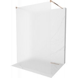 Mexen Kioto Walk-In Zuhanyfal    szabadonálló  100 x 200 cm,   szatén  8 mm,  rózsa arany - 800-100-002-60-3 Walk-In Zuhanyfal Walk-In Zuhanyfal 406594 Mexen
