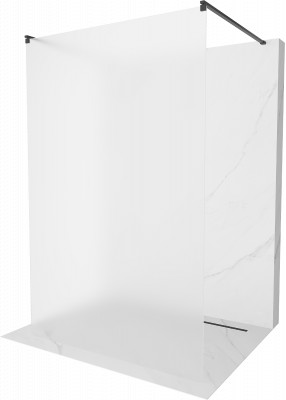 Mexen Kioto Walk-In Zuhanyfal    szabadonálló  100 x 200 cm,   szatén  8 mm,  fekete  - 800-100-002-70-3 Walk-In Zuhanyfal