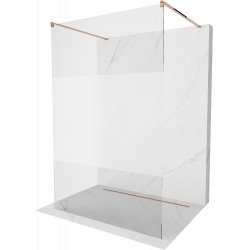 Mexen Kioto Walk-In Zuhanyfal    szabadonálló  120 x 200 cm,  átlátszó üveg/ szatén  8 mm,  rózsa arany - 800-120-002-60-3 Walk-In Zuhanyfal Walk-In Zuhanyfal 406594 Mexen