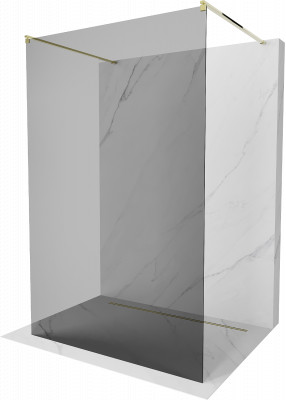 Mexen Kioto Walk-In Zuhanyfal    szabadonálló  100 x 200 cm, grafit,  arany  - 800-100-002-50-4 Walk-In Zuhanyfal