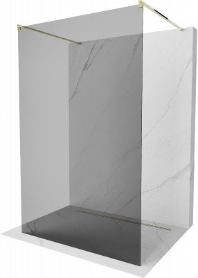 Mexen Kioto Walk-In Zuhanyfal    szabadonálló  100 x 200 cm, grafit,  arany  - 800-100-002-50-4 Walk-In Zuhanyfal