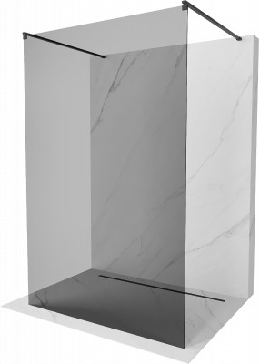 Mexen Kioto Walk-In Zuhanyfal    szabadonálló  100 x 200 cm, grafit,  fekete  - 800-100-002-70-4 Walk-In Zuhanyfal