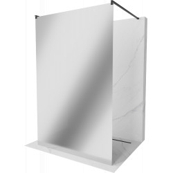 Mexen Kioto Walk-In Zuhanyfal    szabadonálló  100 x 200 cm,  tükör üveg  ,  fekete  - 800-100-002-70-5 Walk-In Zuhanyfal Walk-In Zuhanyfal 406594 Mexen