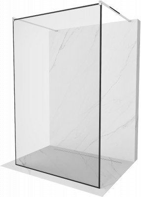 Mexen Kioto Walk-In Zuhanyfal    szabadonálló  100 x 200 cm,  átlátszó üveg/ fekete    8 mm, króm - 800-100-002-01-7 Walk-In Zuhanyfal
