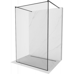 Mexen Kioto Walk-In Zuhanyfal    szabadonálló  140 x 200 cm,  átlátszó üveg/ fekete    8 mm,  fekete  - 800-140-002-70-7 Walk-In Zuhanyfal Walk-In Zuhanyfal 406594 Mexen