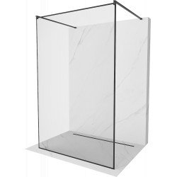 Mexen Kioto Walk-In Zuhanyfal    szabadonálló  140 x 200 cm,  átlátszó üveg/ fekete    8 mm,  fekete  - 800-140-002-70-7 Walk-In Zuhanyfal Walk-In Zuhanyfal 406594 Mexen