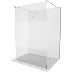 Mexen Kioto Walk-In Zuhanyfal    szabadonálló  140 x 200 cm,  átlátszó üveg/ szatén  8 mm, króm - 800-140-002-01-3 Walk-In Zuhanyfal Walk-In Zuhanyfal 406594 Mexen