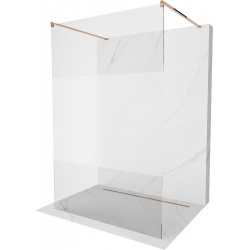 Mexen Kioto Walk-In Zuhanyfal    szabadonálló  140 x 200 cm,  átlátszó üveg/ szatén  8 mm,  rózsa arany - 800-140-002-60-3 Walk-In Zuhanyfal Walk-In Zuhanyfal 406594 Mexen