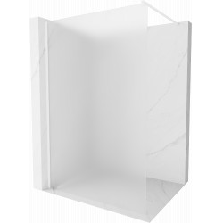 Mexen Kioto Walk-In Zuhanyfal 80 x 200 cm,   szatén  8 mm,  fehér  - 800-080-101-20-3 Walk-In Zuhanyfal Walk-In Zuhanyfal 406594 Mexen