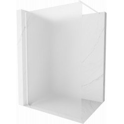 Mexen Kioto Walk-In Zuhanyfal 90 x 200 cm,   szatén  8 mm,  fehér  - 800-090-101-20-3 Walk-In Zuhanyfal Walk-In Zuhanyfal 406594 Mexen