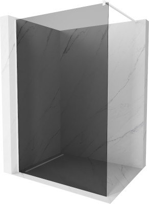 Mexen Kioto Walk-In Zuhanyfal 80 x 200 cm, grafit 8 mm,  fehér  - 800-080-101-20-4 Walk-In Zuhanyfal
