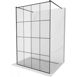 Mexen Kioto Walk-In Zuhanyfal    szabadonálló  140 x 200 cm,  átlátszó üveg/ fekete    8 mm,  fekete  - 800-140-002-70-7 Walk-In Zuhanyfal Walk-In Zuhanyfal 406594 Mexen