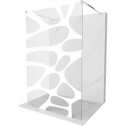 Mexen Kioto Walk-In Zuhanyfal    szabadonálló  100 x 200 cm,  átlátszó üveg/fehér   8 mm, króm - 800-100-002-01-9 Walk-In Zuhanyfal Walk-In Zuhanyfal 406594 Mexen